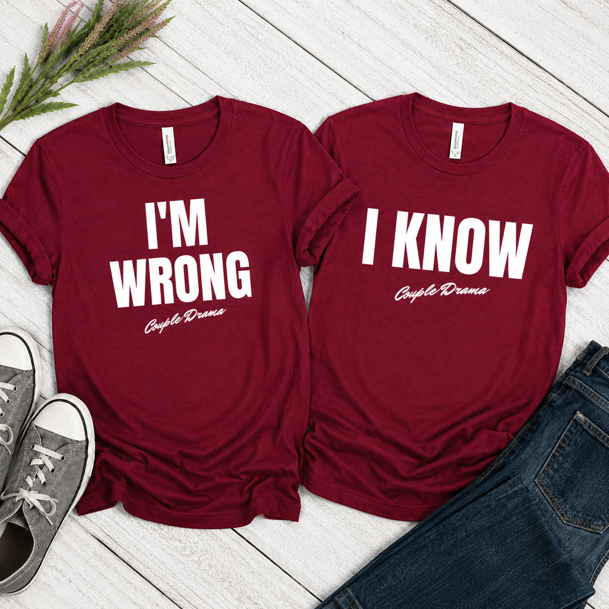 I Know / I am Wrong" Matching Set