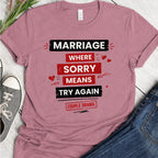 Marriage Sorry means Try Again